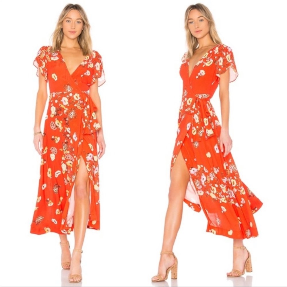 Free People Jess Wrap Dress - Size Large